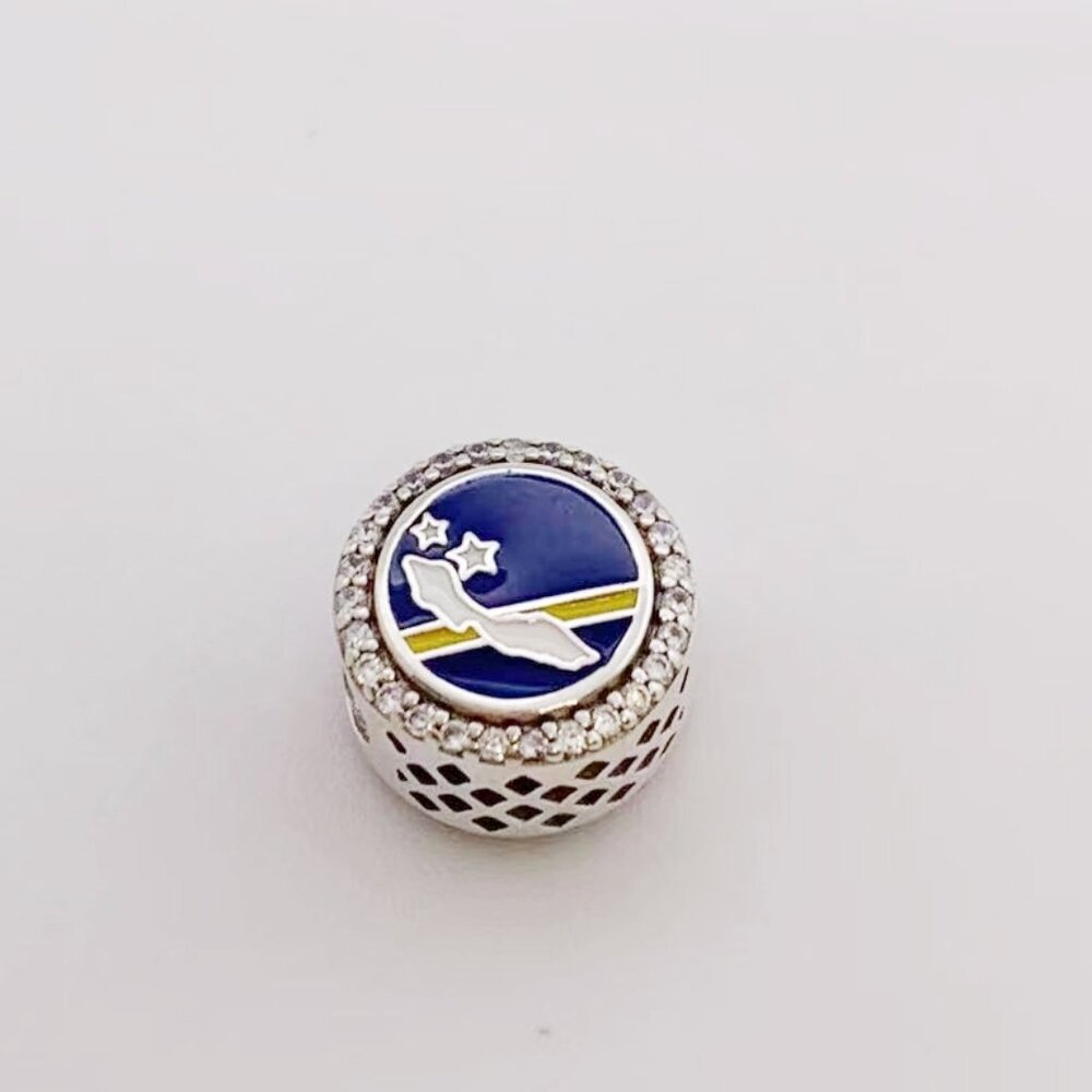 Pandora Curacao Map Charm Bracelet Jewelry